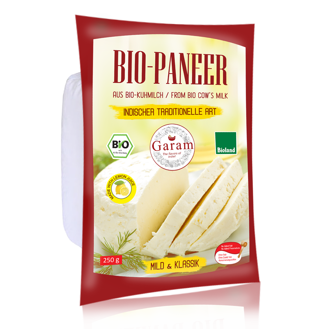 Bio Paneer | Indischer Frischkäse | Paneer Basel | Garam Foods