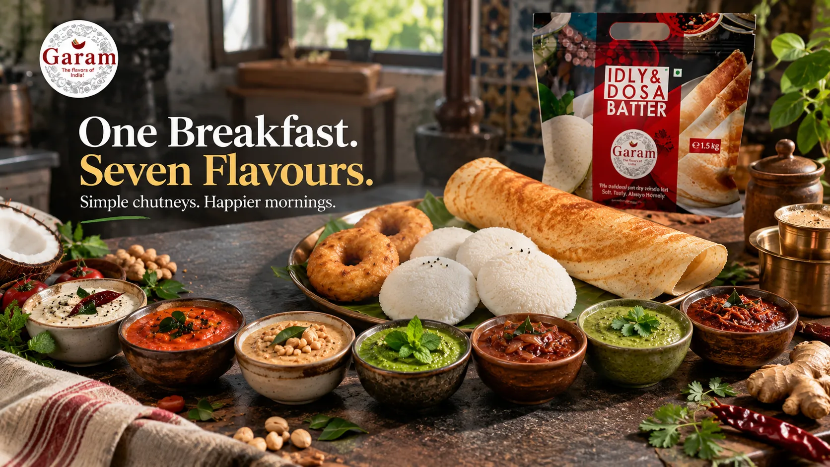Chutneys for South Indian Breakfasts_Garam Foods